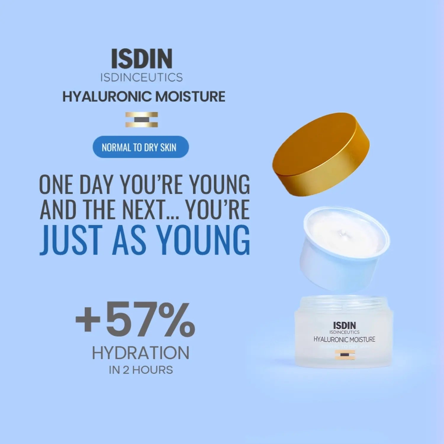 ISDINCEUTICS HYALURONIC MOISTURE NORMAL TO DRY SKIN 50GM