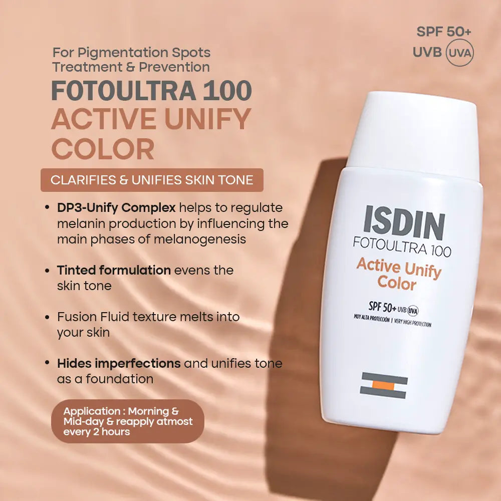 ISDIN FOTOULTRA 100 ACTIVE UNIFY COLOR 50 ML