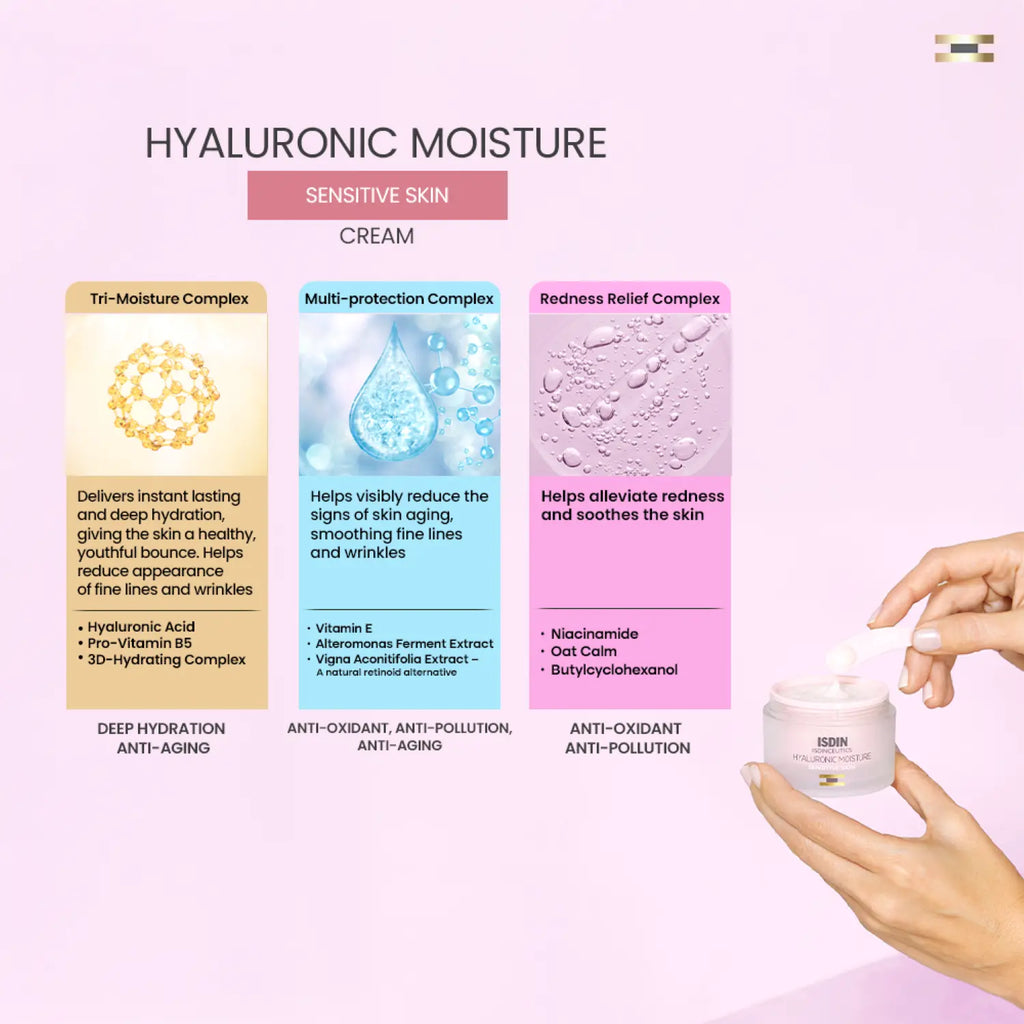 ISDINCEUTICS HYALURONIC MOISTURE SENSITIVE SKIN 50GM