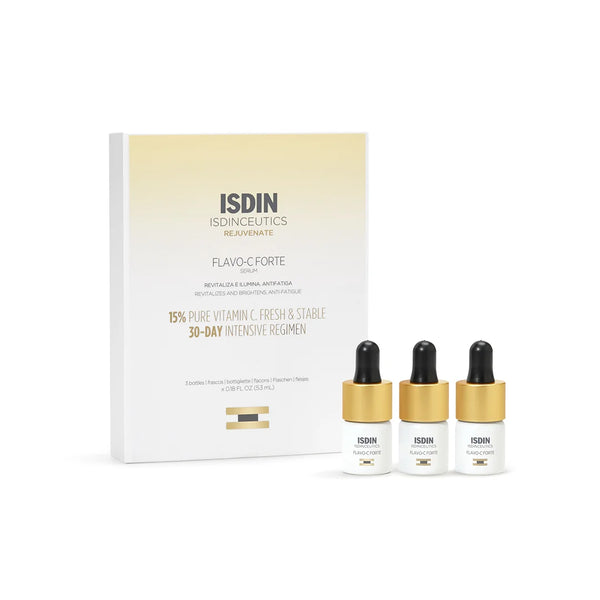 ISDIN ISDINCEUTICS Flavo-C Forte Serum, 3 x 5.3 ml I 15% pure and fresh vitamin C