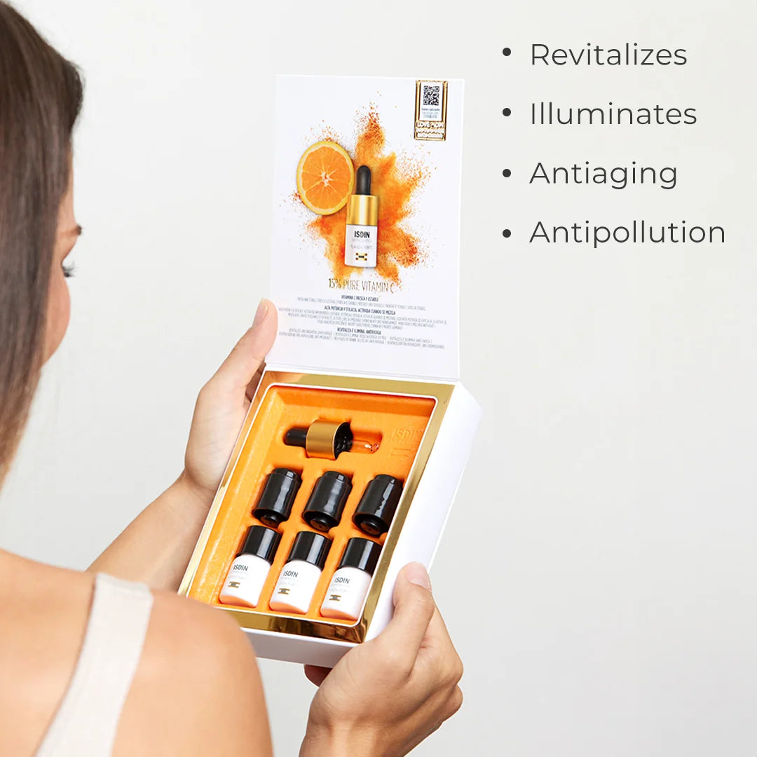 ISDIN ISDINCEUTICS Flavo-C Forte Serum, 3 x 5.3 ml I 15% pure and fresh vitamin C