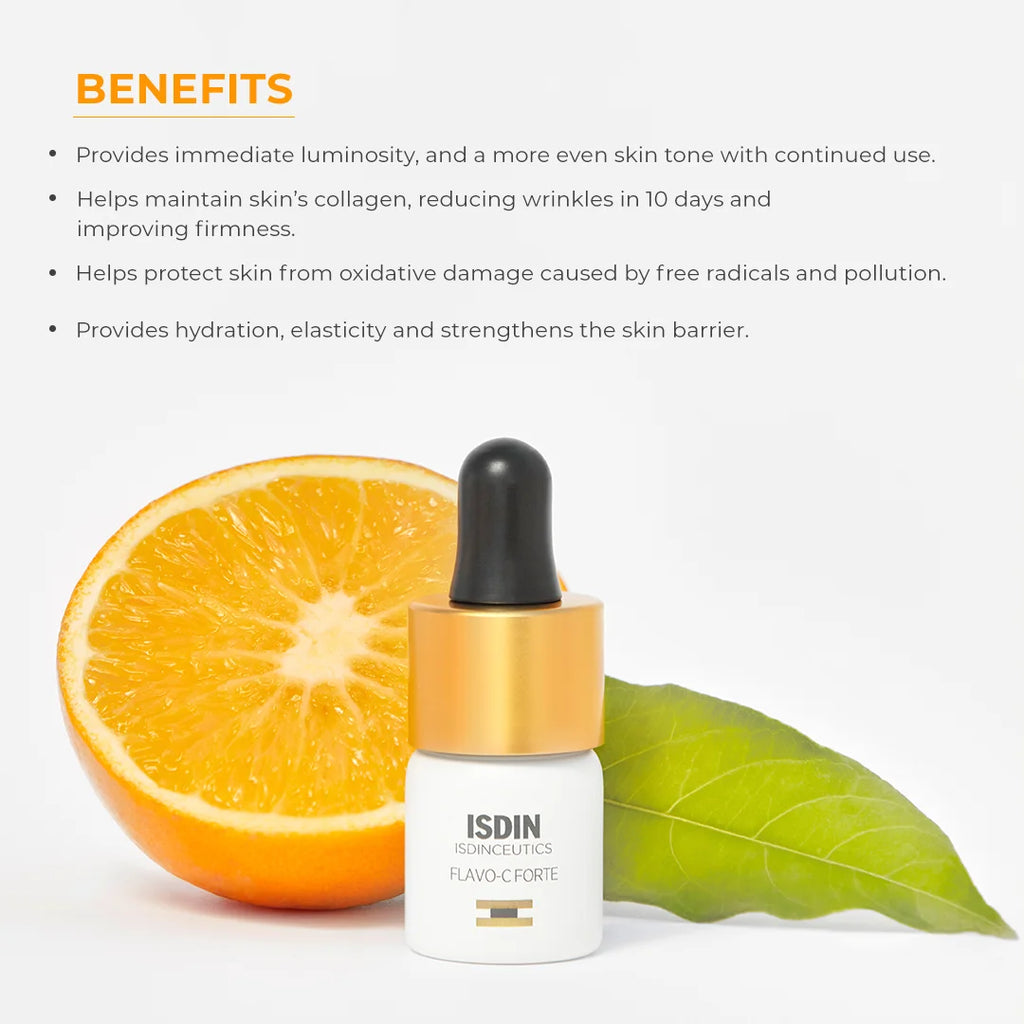 ISDIN ISDINCEUTICS Flavo-C Forte Serum, 3 x 5.3 ml I 15% pure and fresh vitamin C