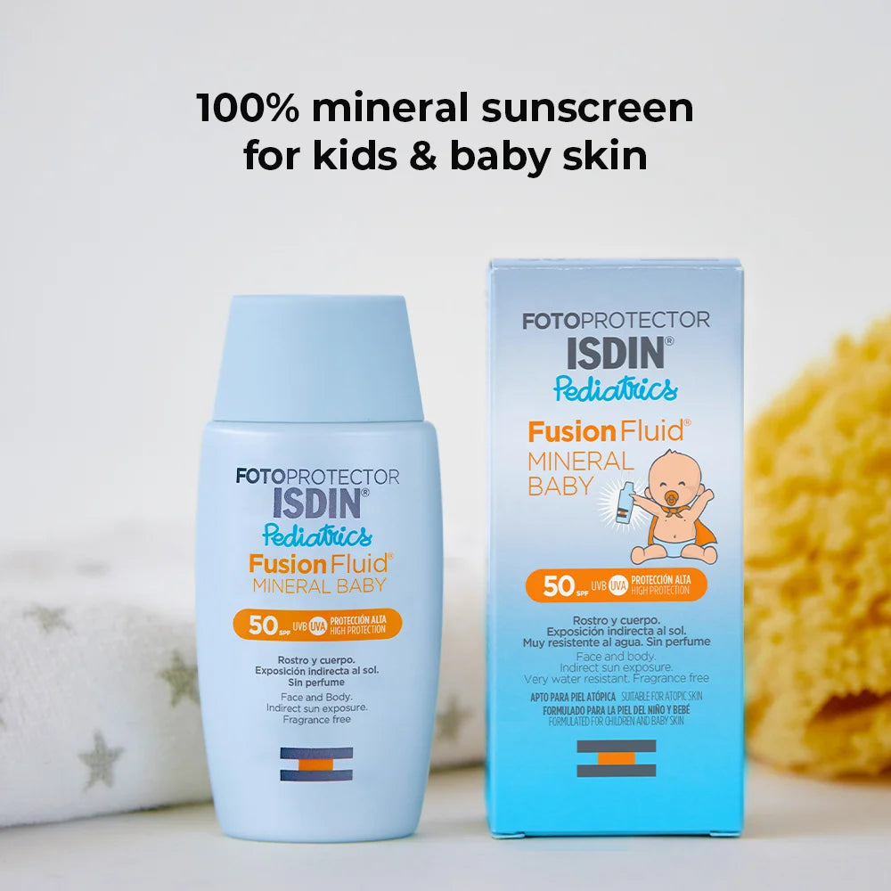 ISDIN Fotoprotector Pediatrics Fusion Fluid Mineral Baby SPF 50, 50 ml