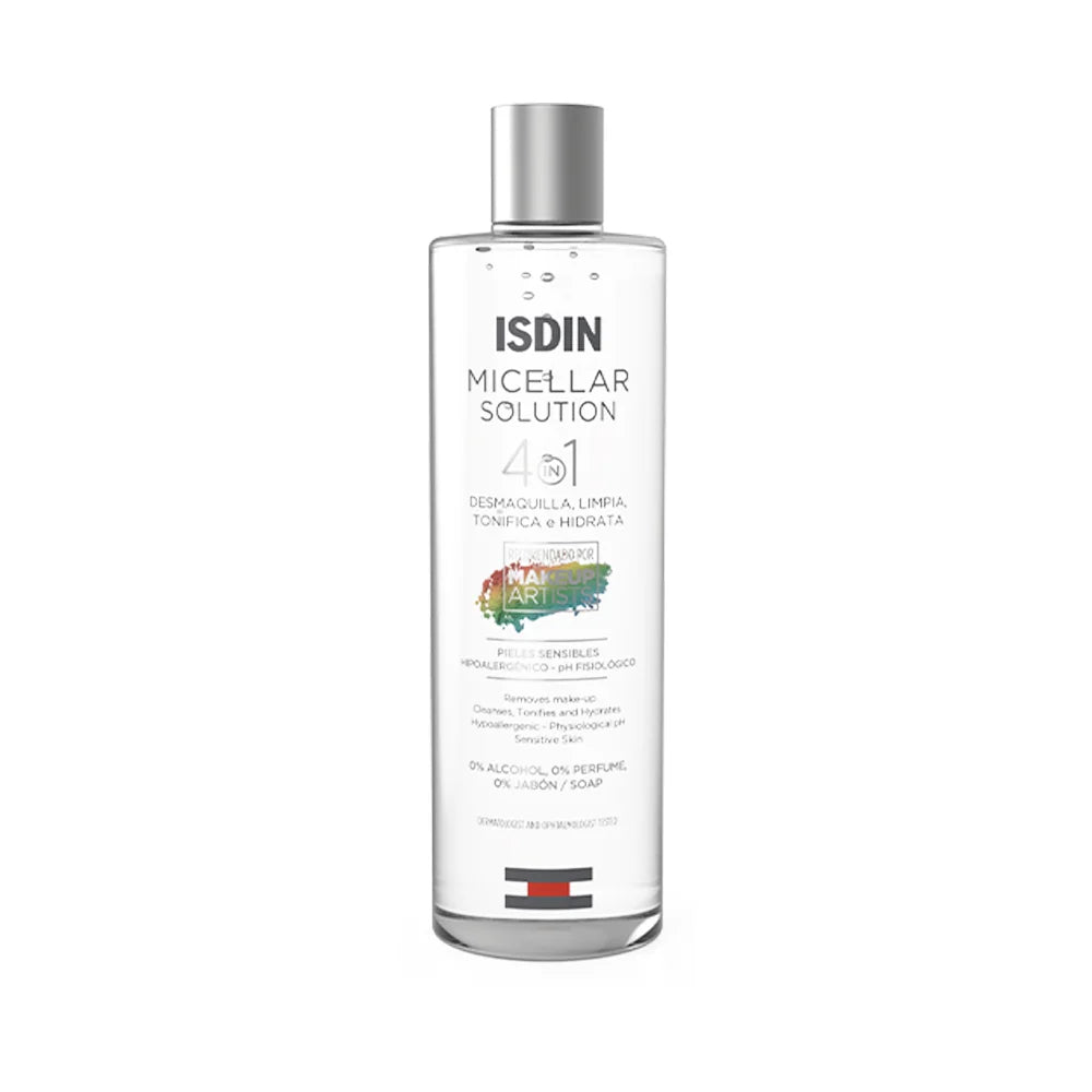 ISDIN Micellar Solution  4-in-1 Hydrating Facial Cleansing Water, 400 ml