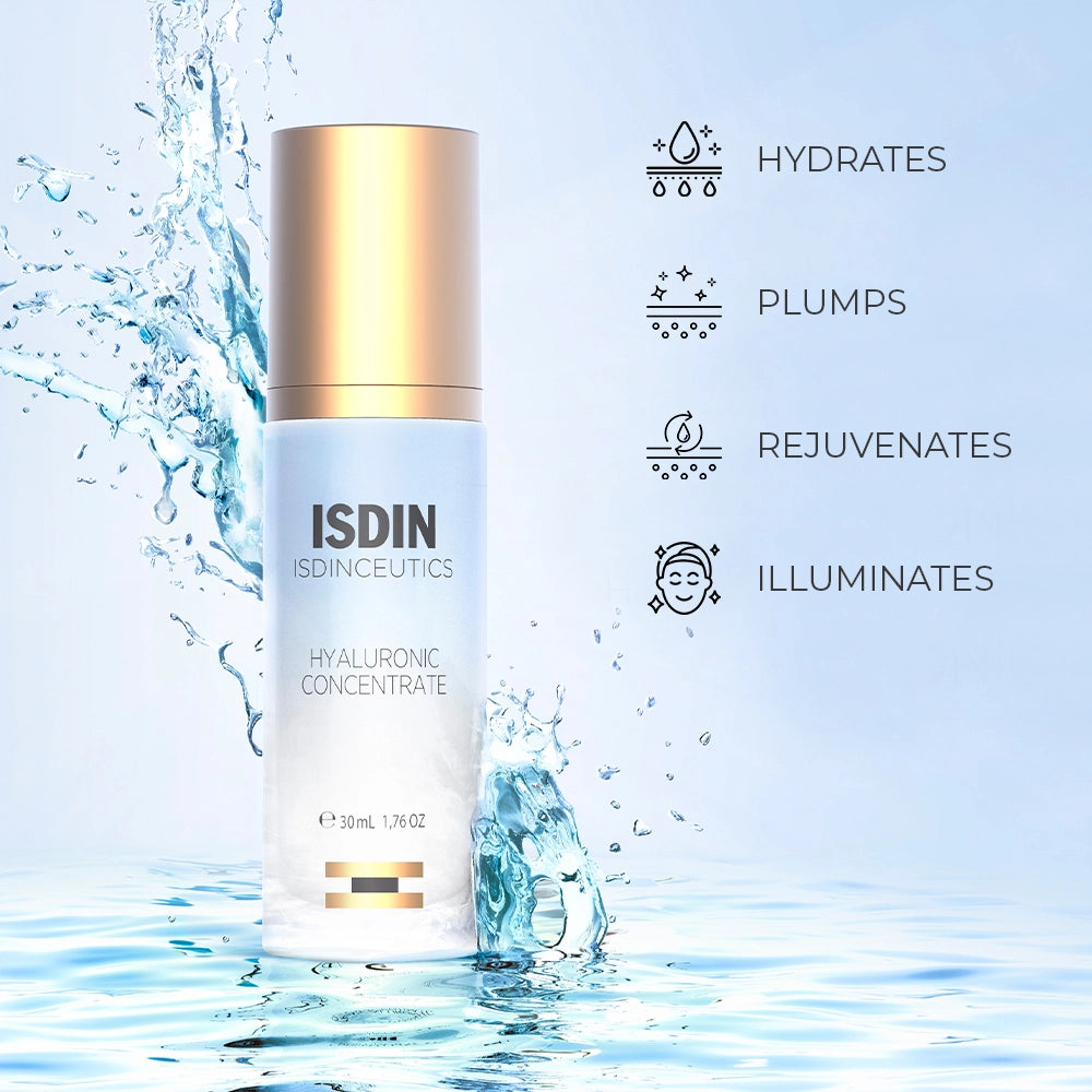 ISDIN ISDINCEUTICS Hyaluronic Concentrate Serum, 30 ml I Deep hydration for radiant, glowing skin