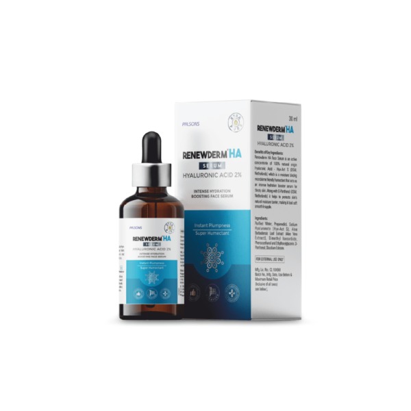 Renewderm HA Serum-Hyaluronic Acid Intense Hydration Boosting Face-Serum | Instant Plumpness | Soft Smooth And Supple Skin | Super Humectant, 30  ML