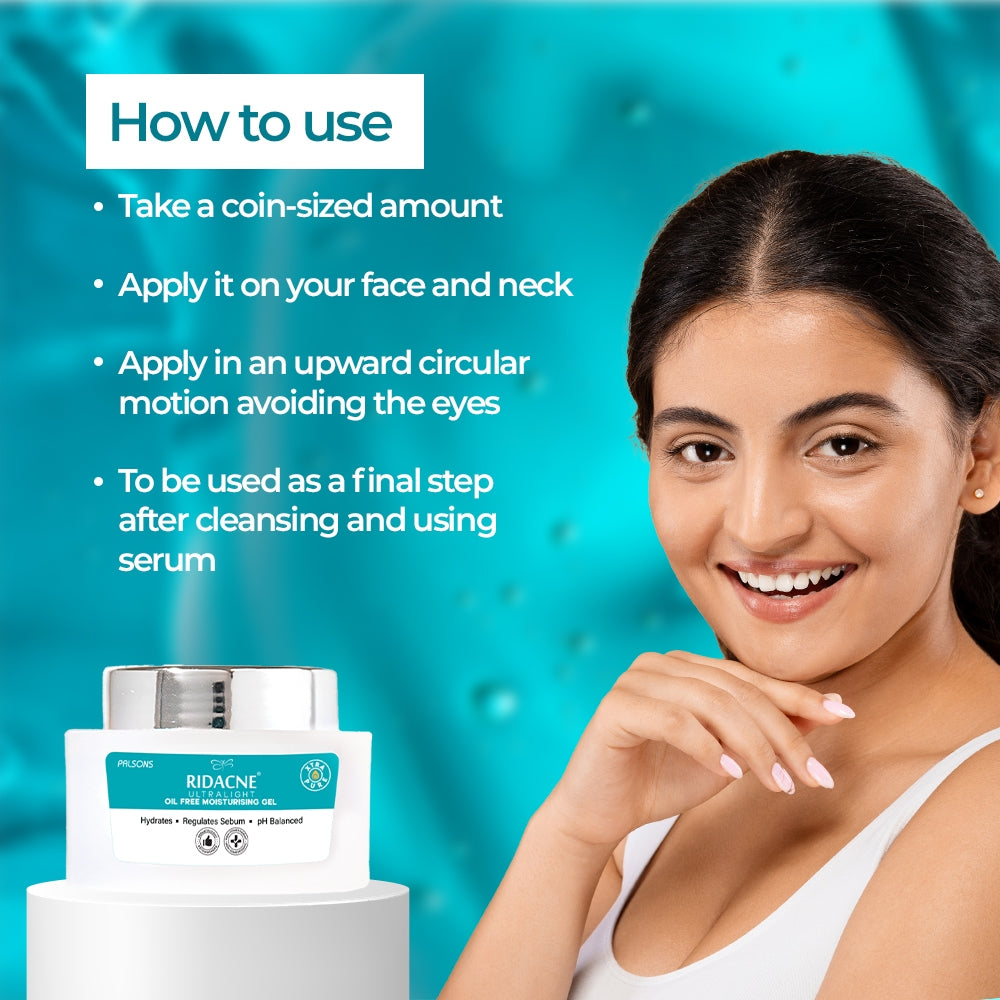 Ridacne Ultralight Oil Free Moisturising Gel 40 gm