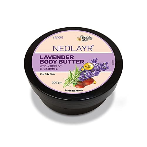 Neolayr Lavender Body Butter- With Jojoba Oil & Vitamin E 200 GM ...