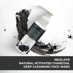 Neolayr Natural Activated Charcoal Deep Cleansing Face Wash